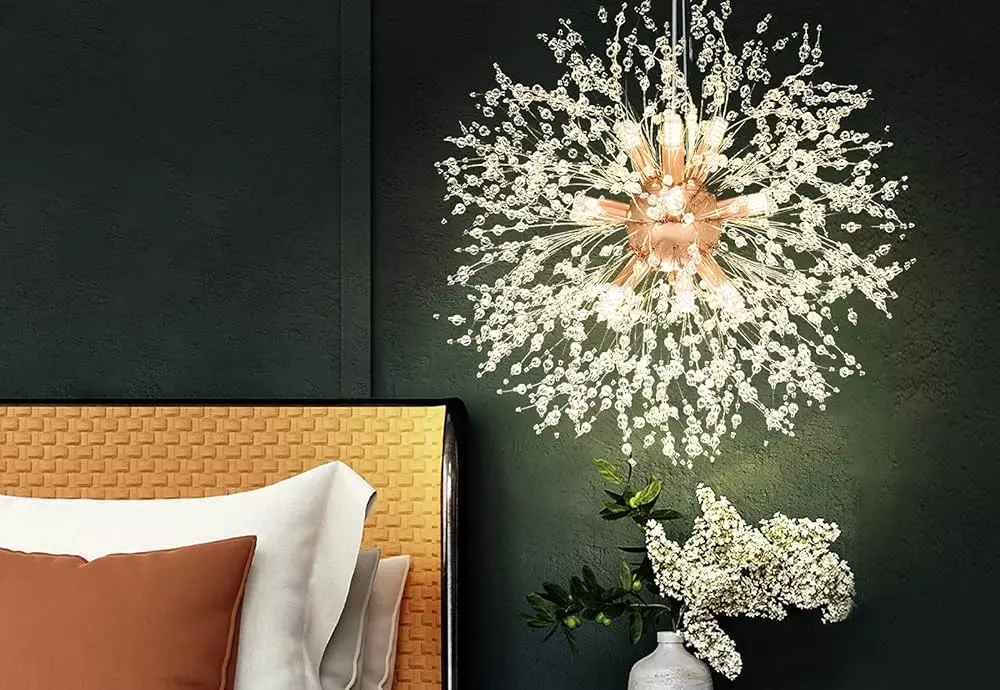 crystal dandelion chandelier